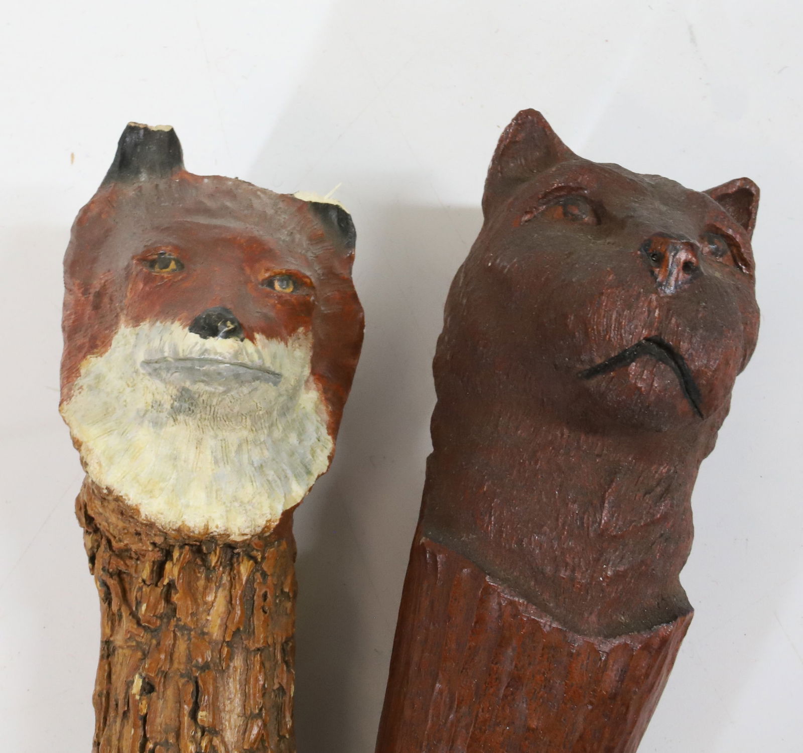 (2) DAVID STEHLY FOLK ART WALKING STICKS (1 of 3)
