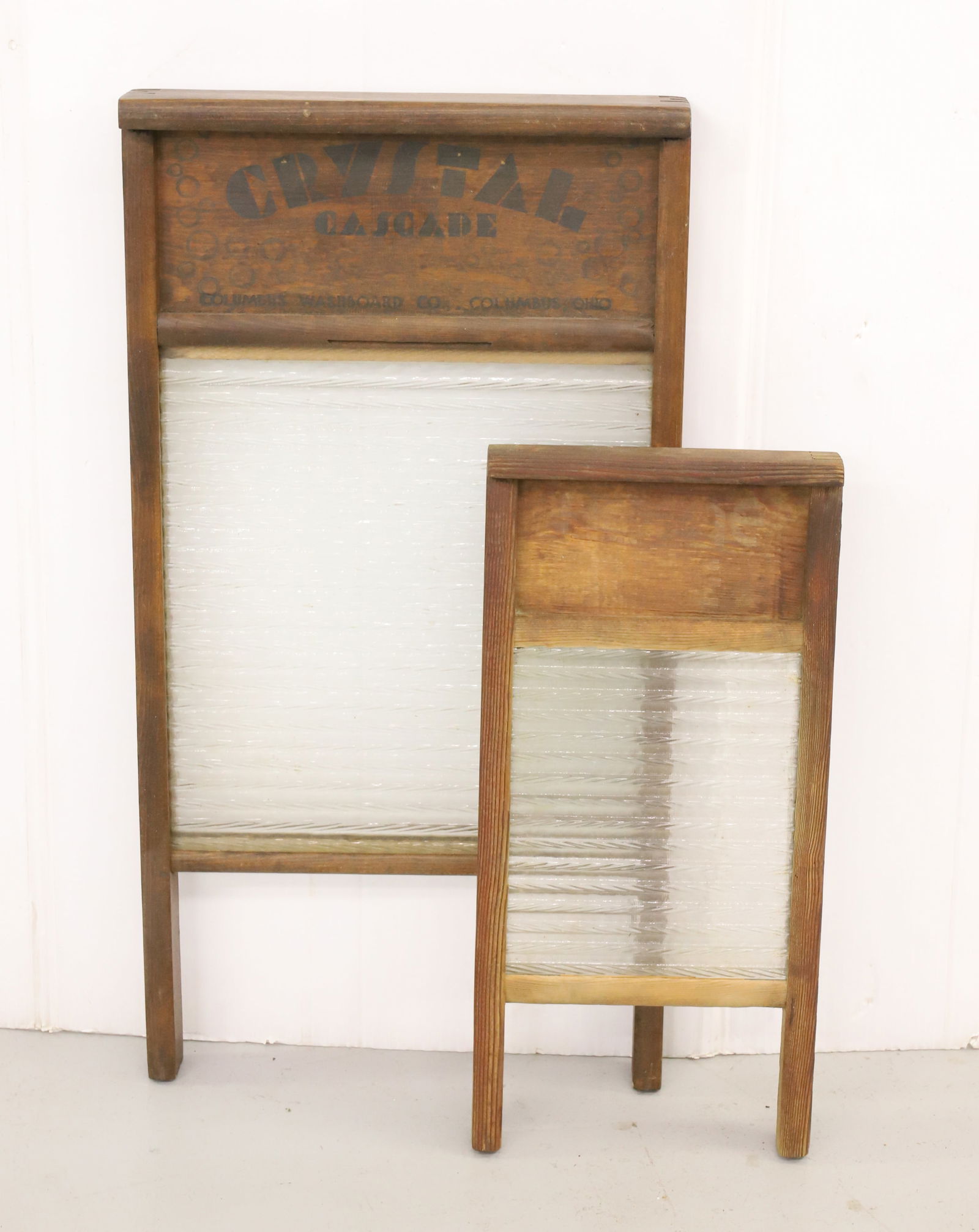 (2) GLASS WASHBOARDS (1 of 2)