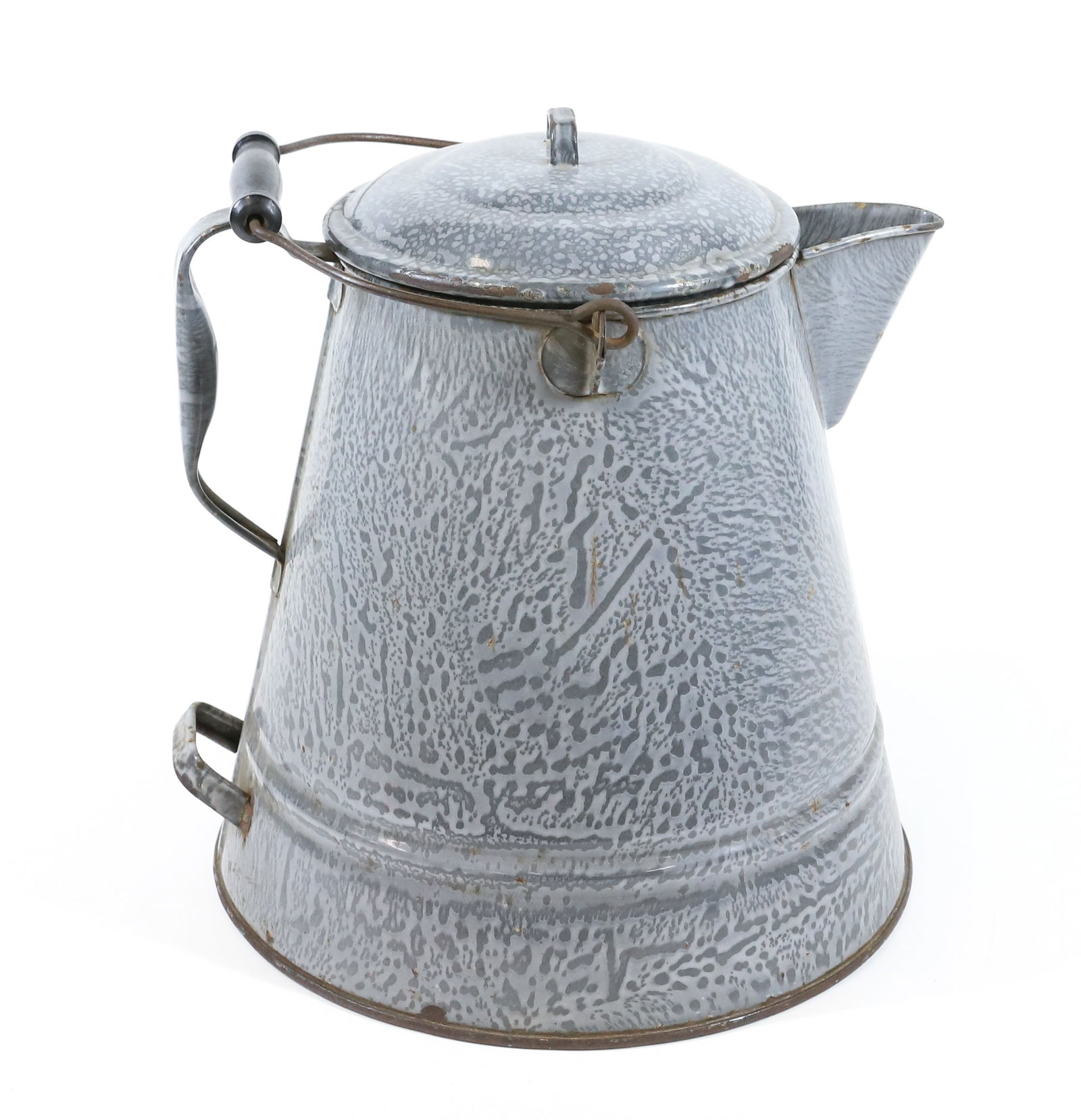 LARGE AGATE COFFEE POT (1 of 6)