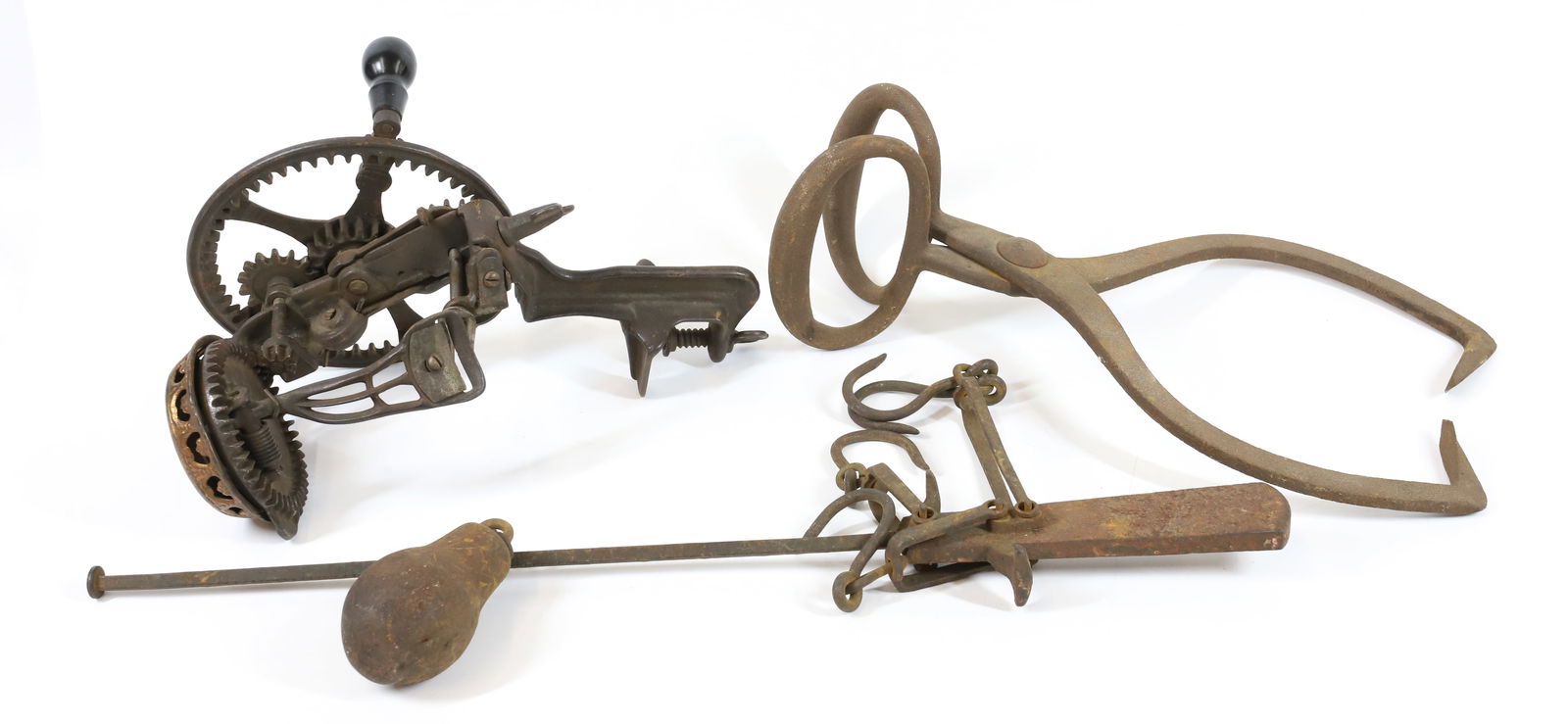 APPLE PEELER, ICE TONGS AND SCALE (1 of 4)