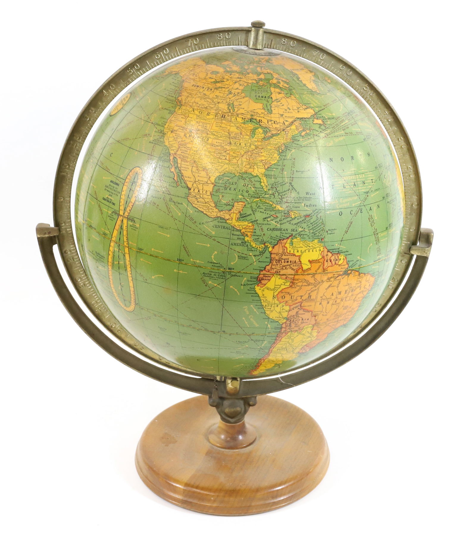 CRAM'S TERRESTRIAL LIGHT-UP  GLOBE (1 of 5)
