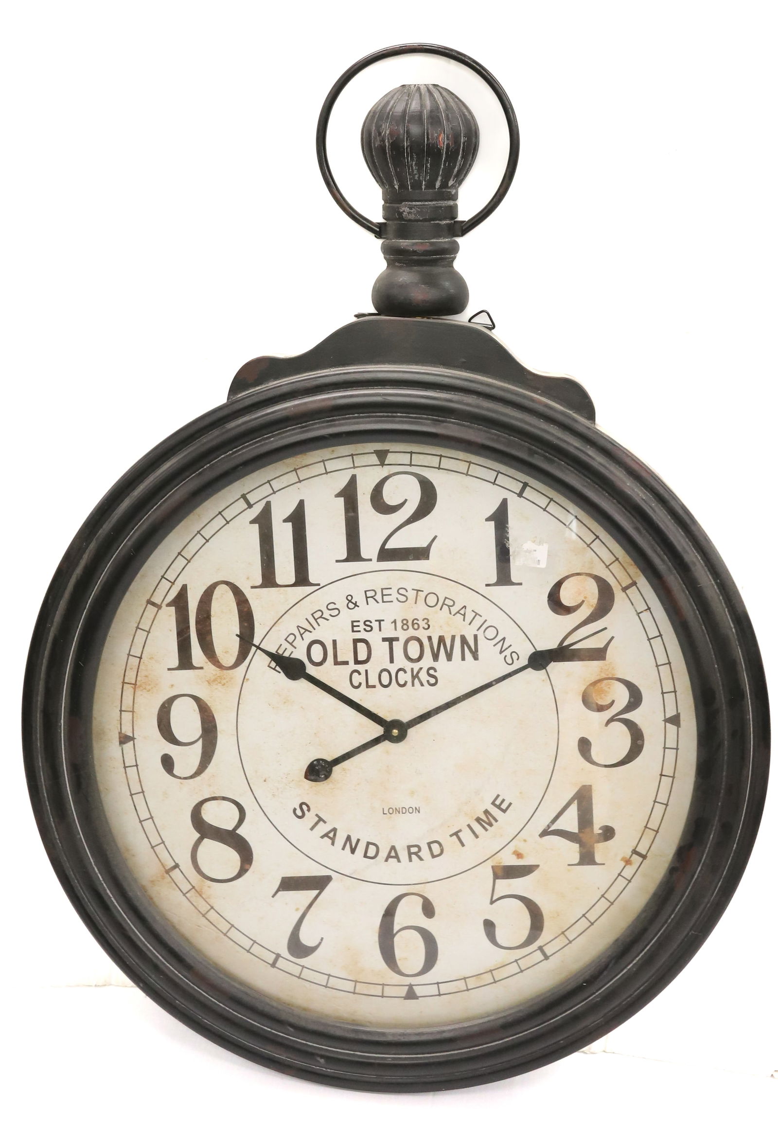 LARGE DECORATIVE POCKET WATCH CLOCK (1 of 2)