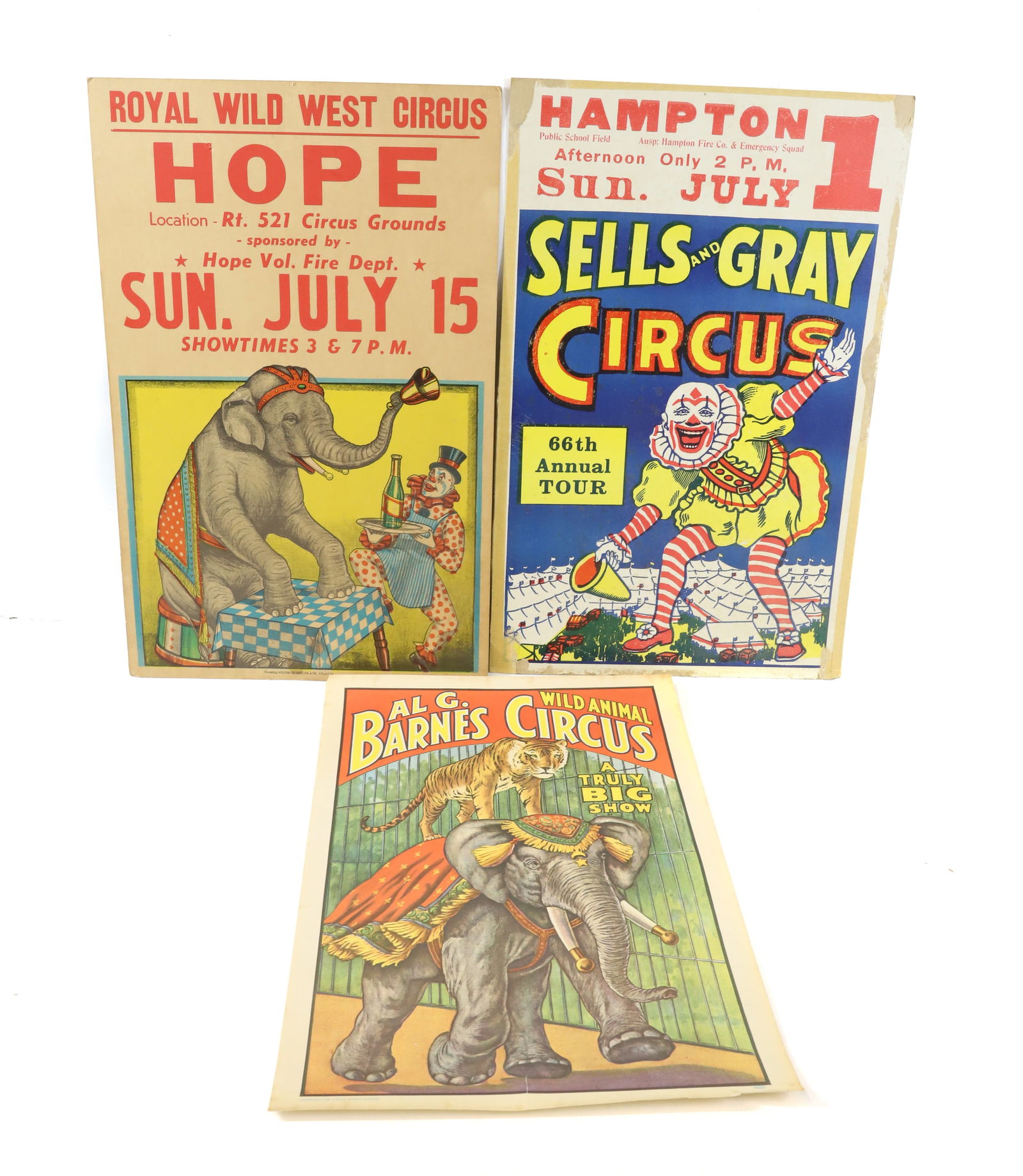LOT OF CIRCUS POSTERS (1 of 4)