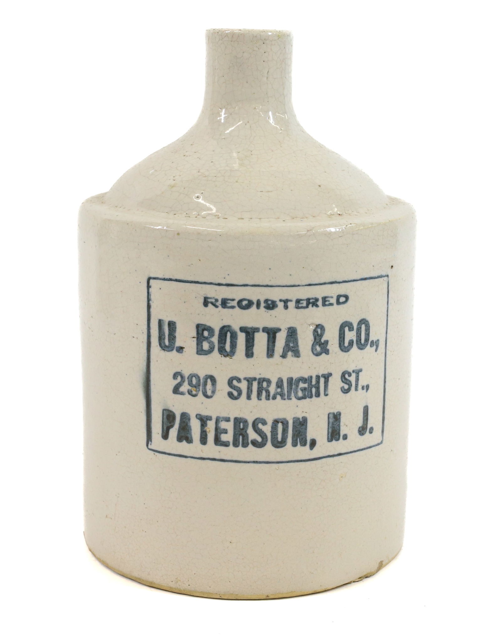 PATERSON, NJ STONEWARE ADVERTISING JUG (1 of 6)