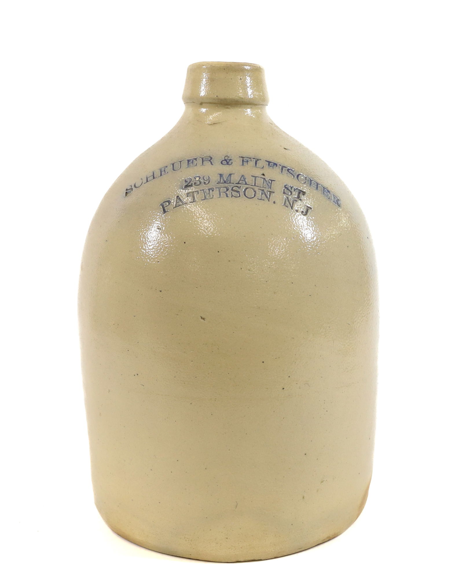 PATERSON, NJ STONEWARE ADVERTISING JUG (1 of 6)