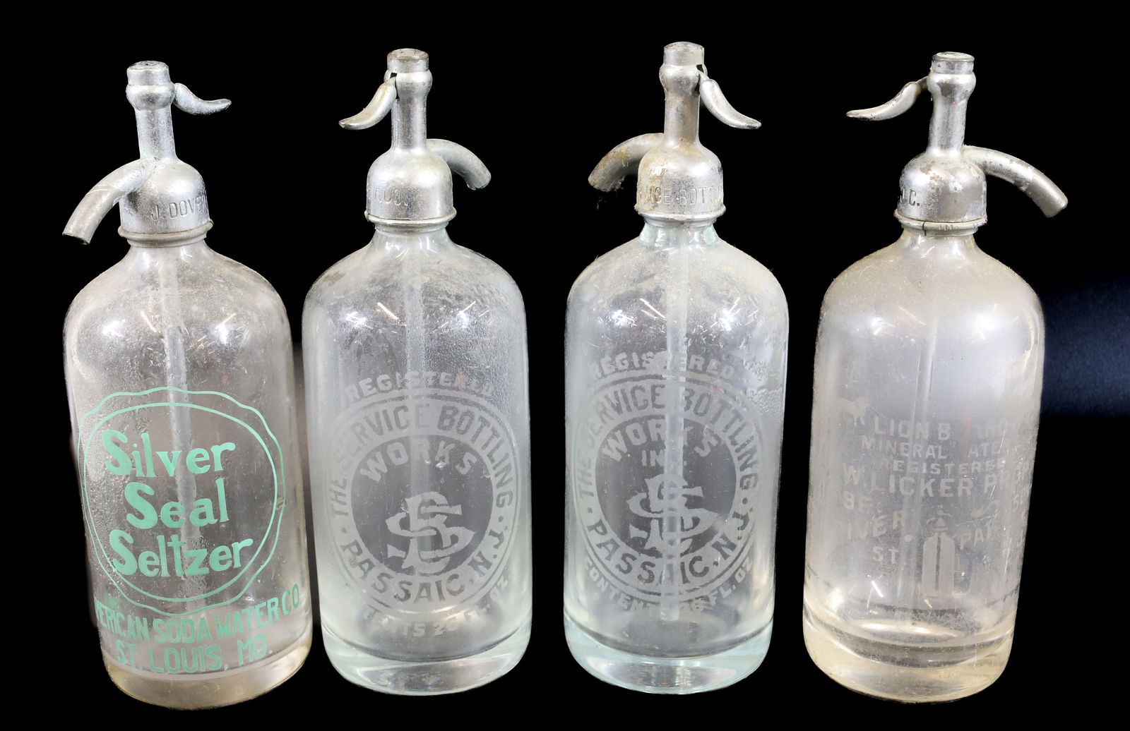 (4) ANTIQUE SELTZER BOTTLES (1 of 3)