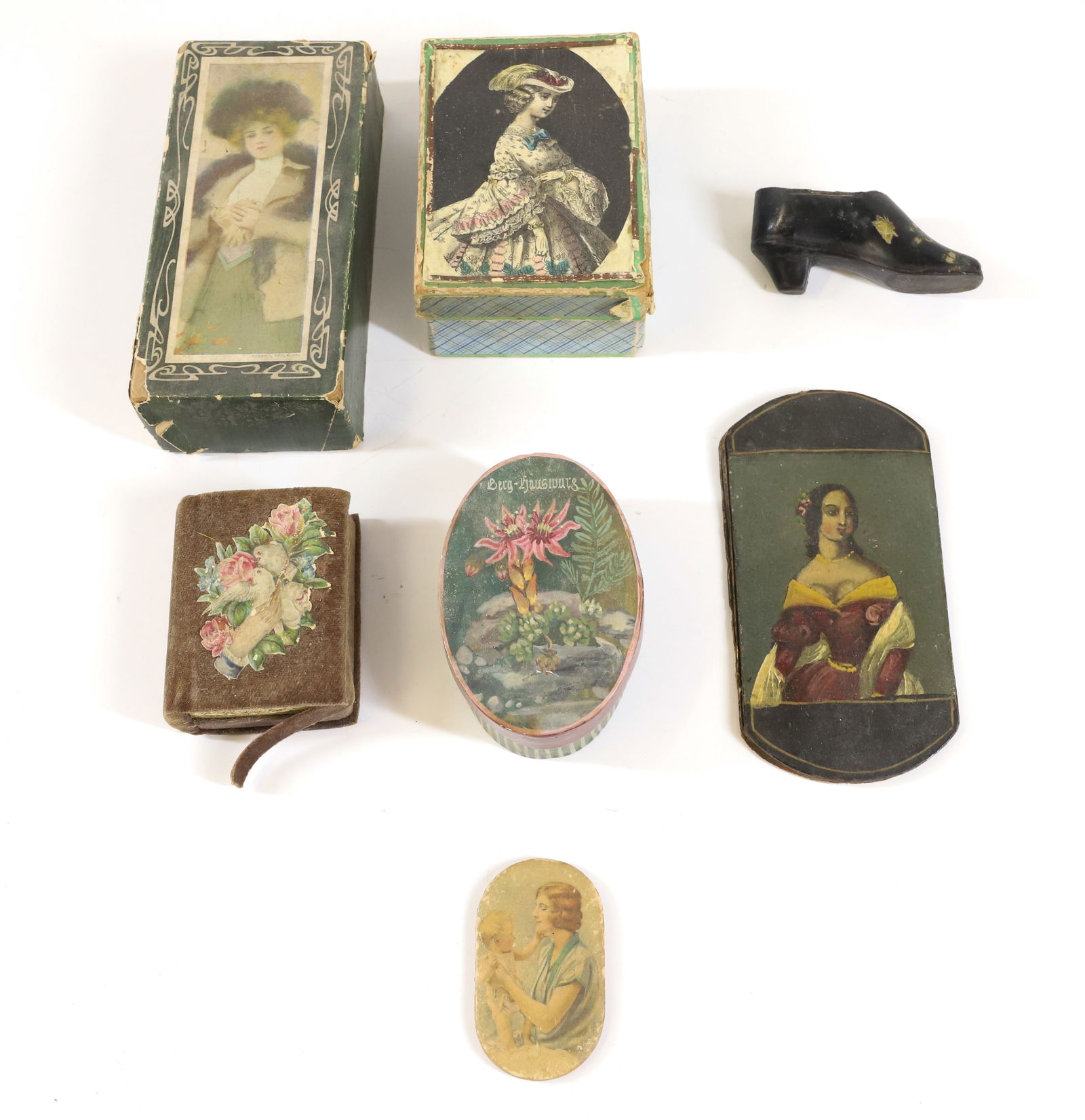 LOT OF ANTIQUE BOXES (1 of 5)