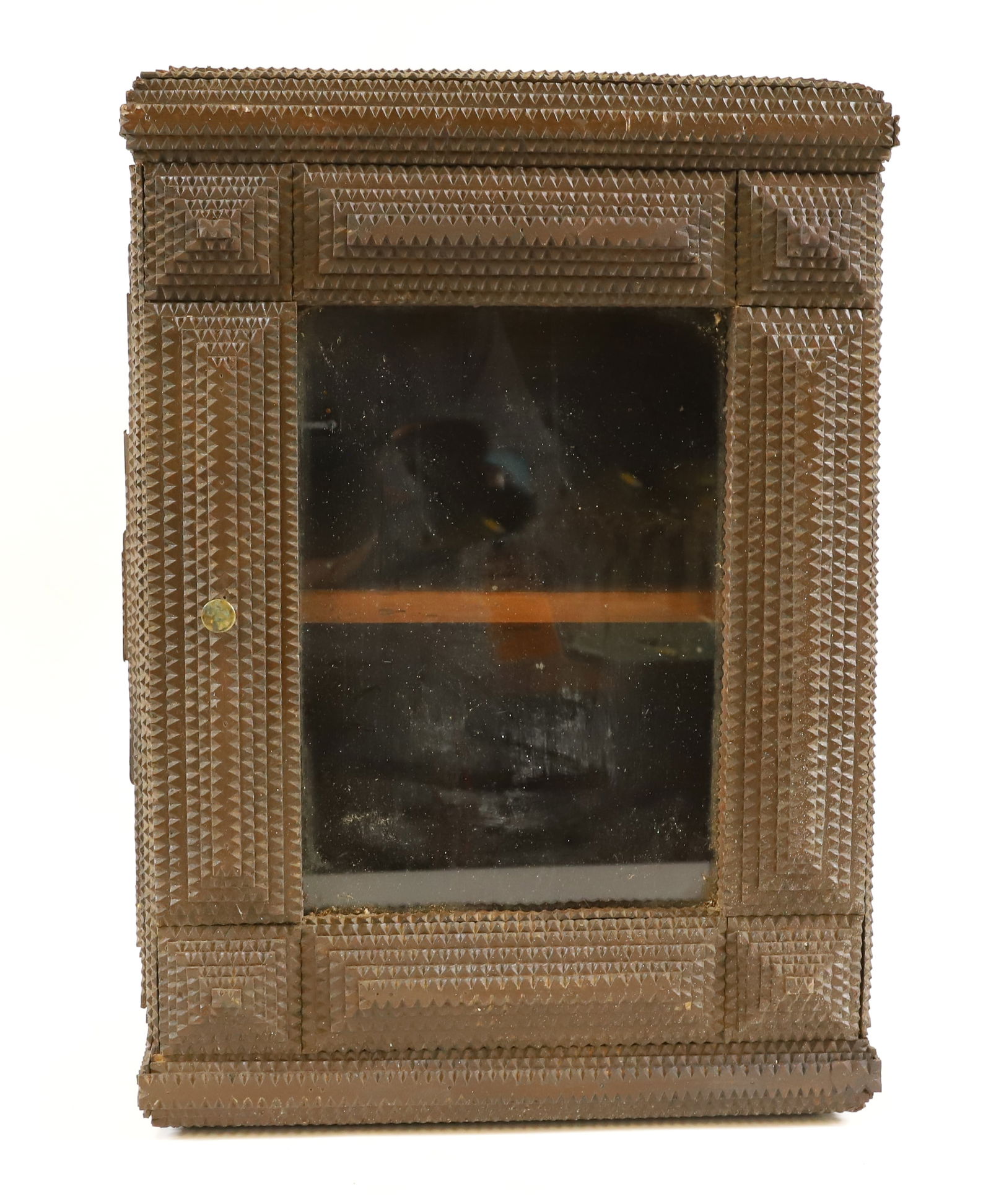 TRAMP ART HANGING CUPBOARD (1 of 6)