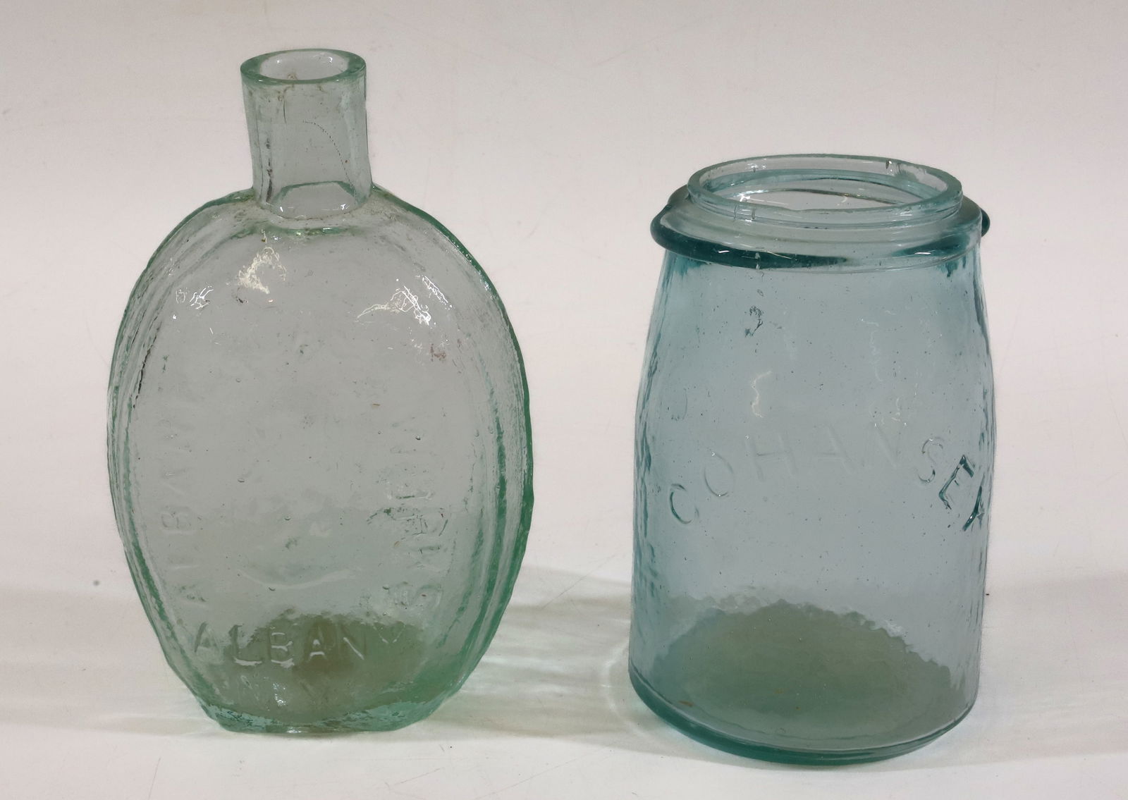 ALBANY GLASS WORKS FLASK (1 of 4)