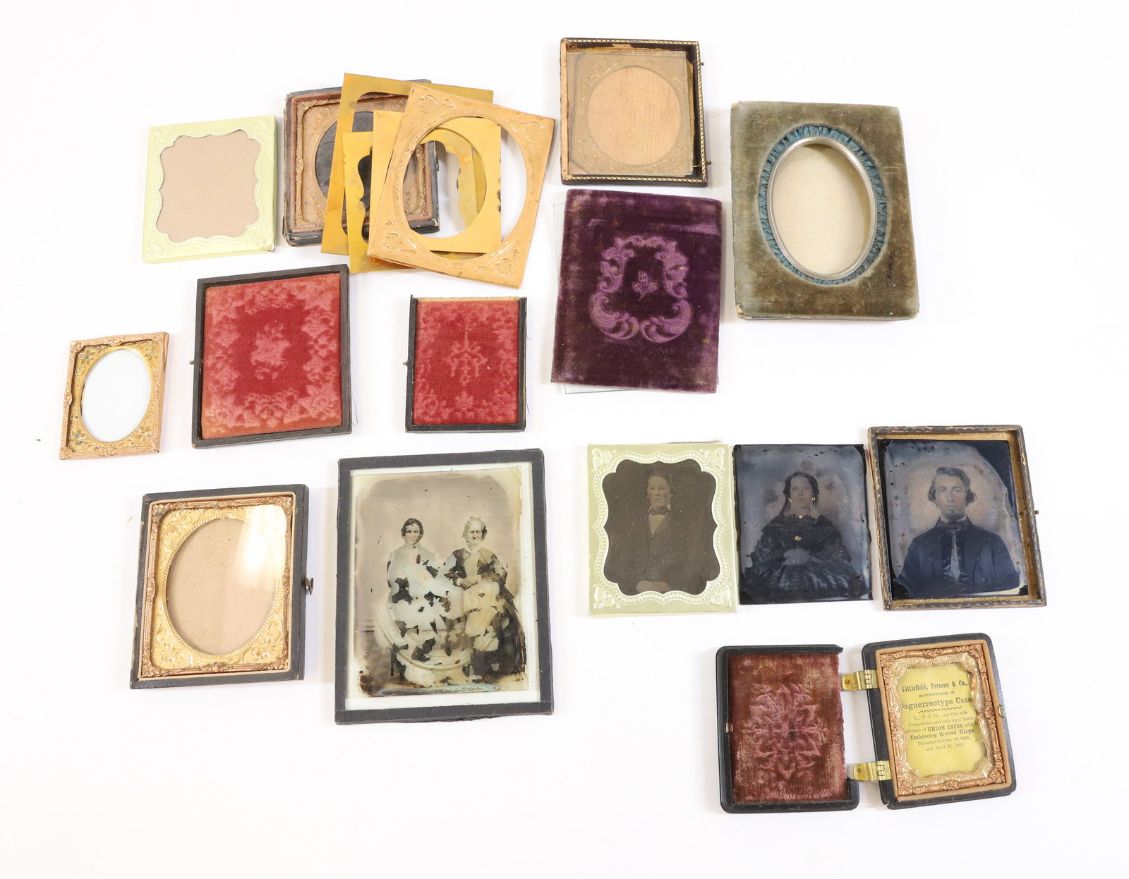 LOT OF EARLY PHOTOGRAPH CASE PARTS AND MORE (1 of 2)