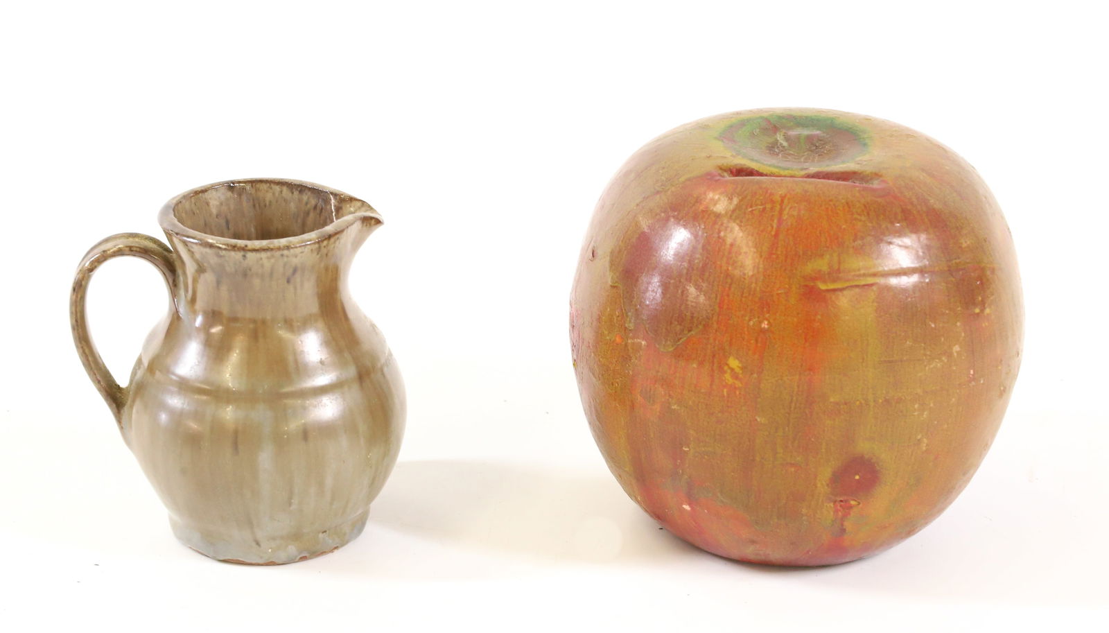 REDWARE BANK AND CREAMER (1 of 4)