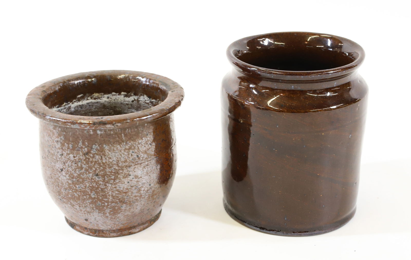 (2) REDWARE CROCKS (1 of 4)