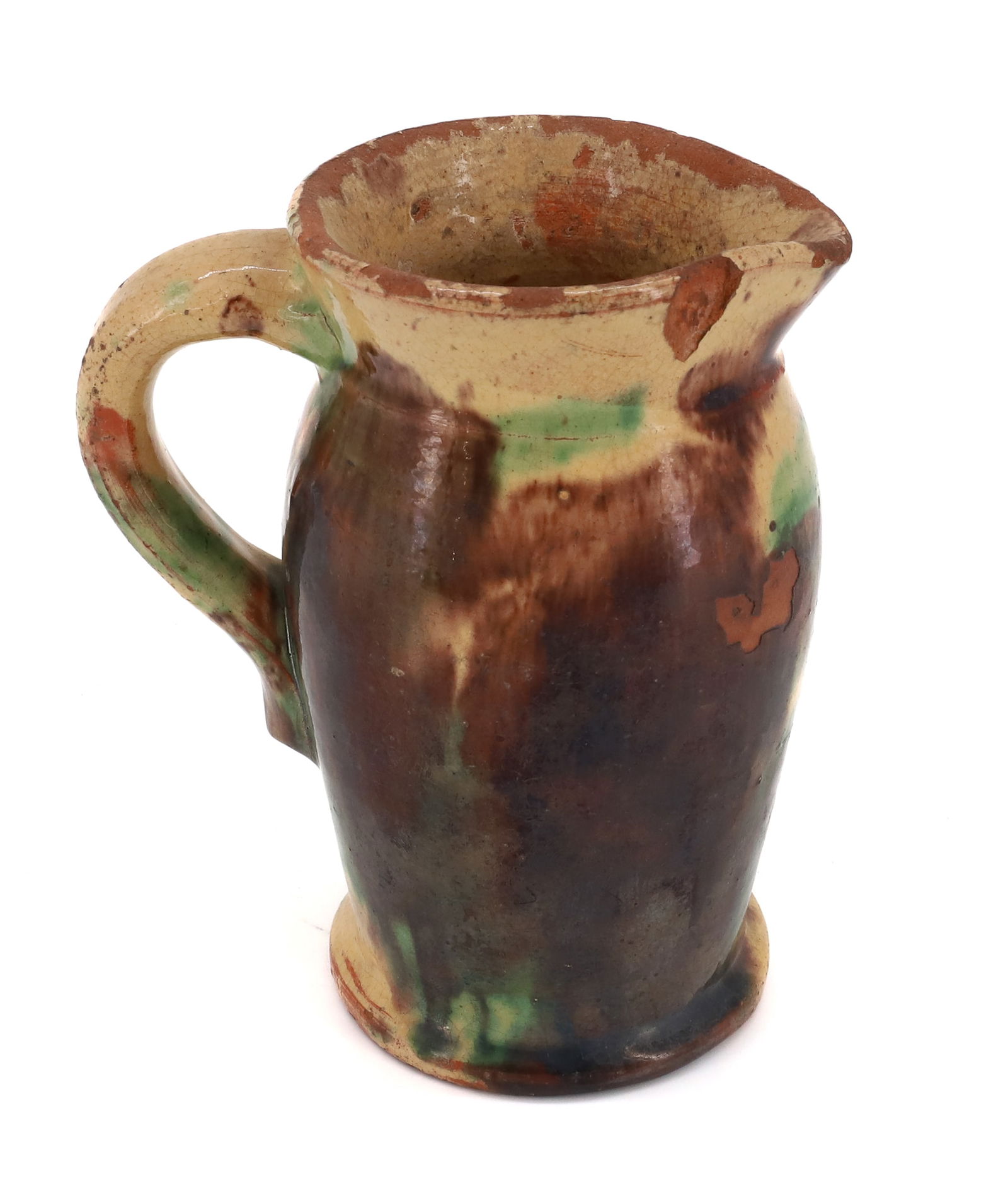 SHENANDOAH GLAZED REDWARE CREAM PITCHER (1 of 6)