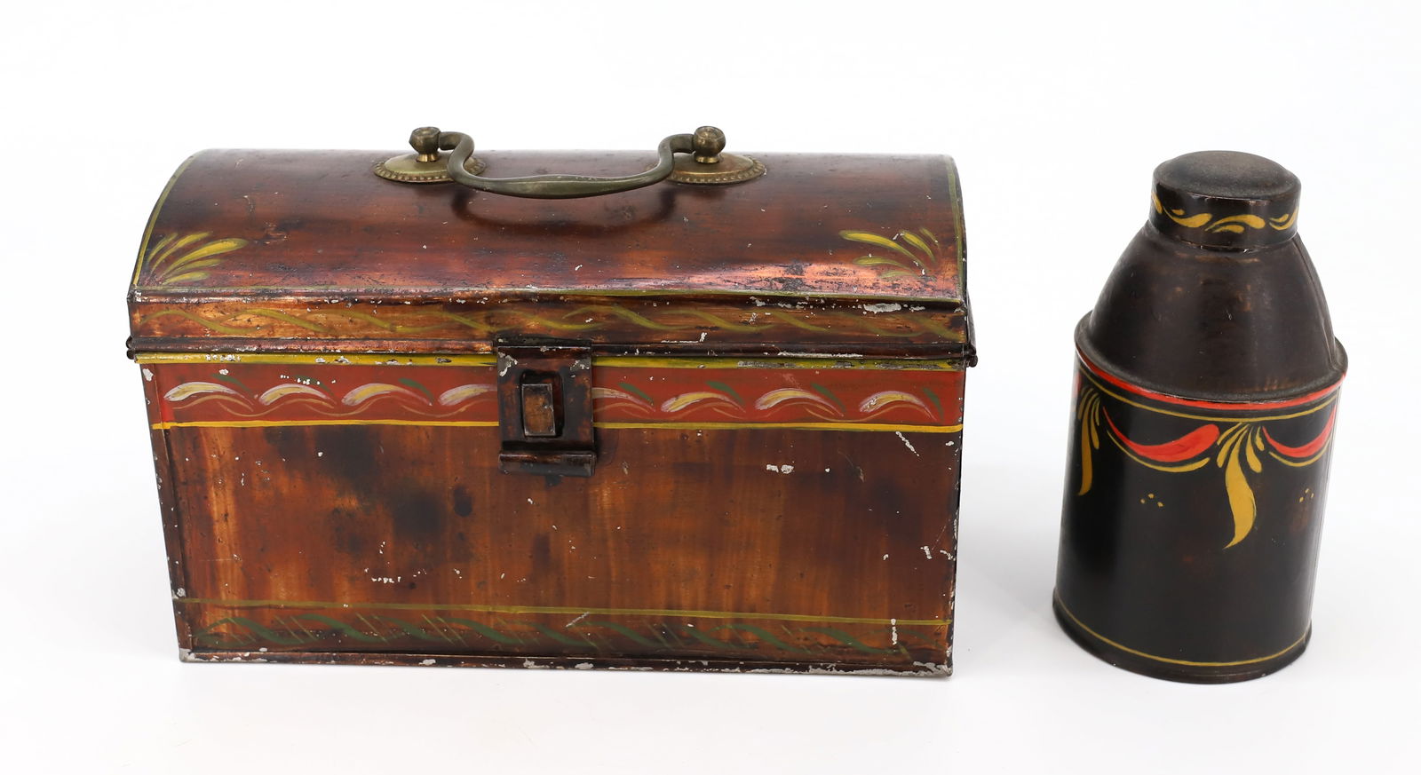 TOLEWARE BOX AND TEA CADDY (1 of 5)