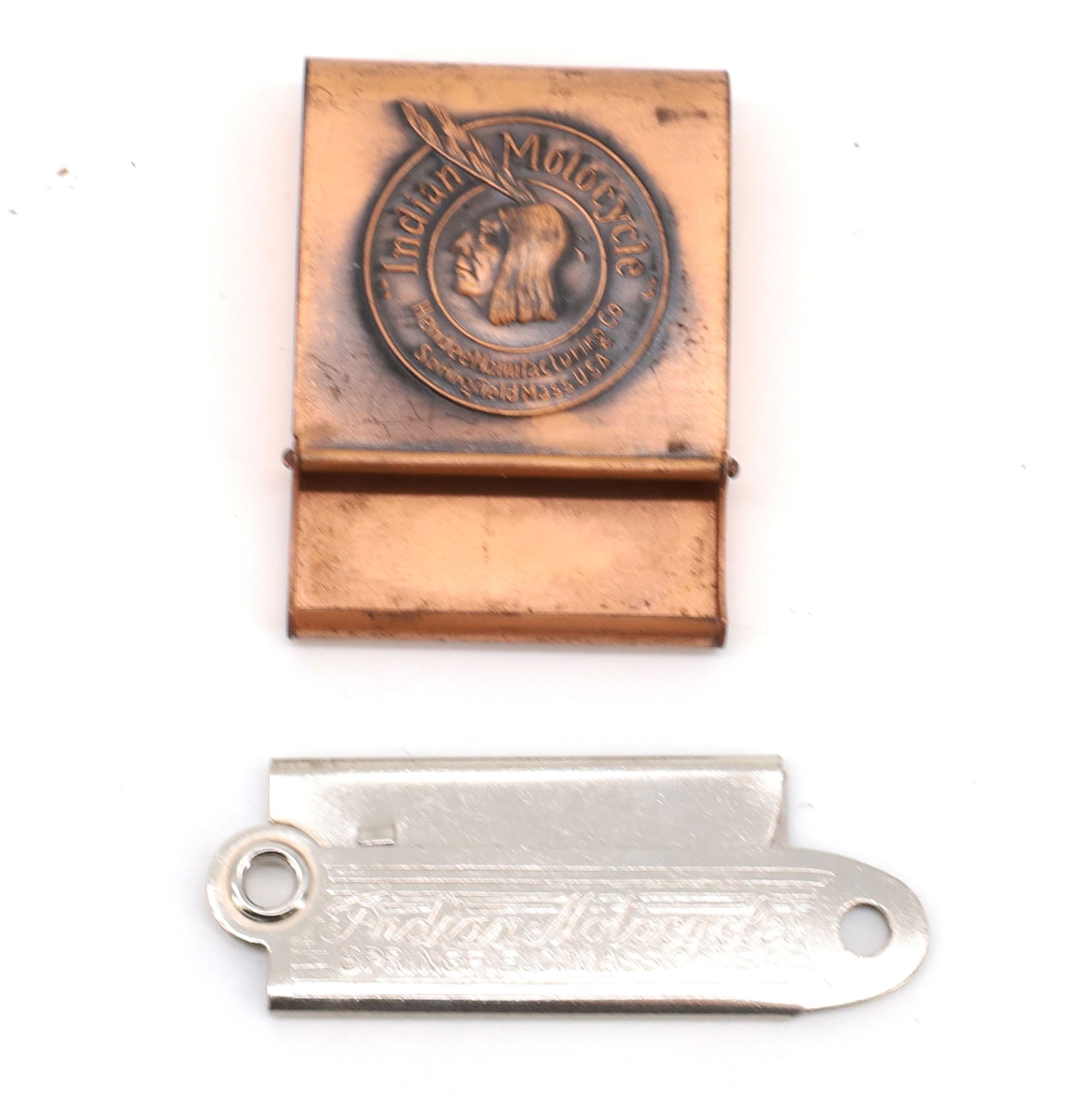 INDIAN MATCHBOOK HOLDER AND RAZOR BLADE (1 of 3)