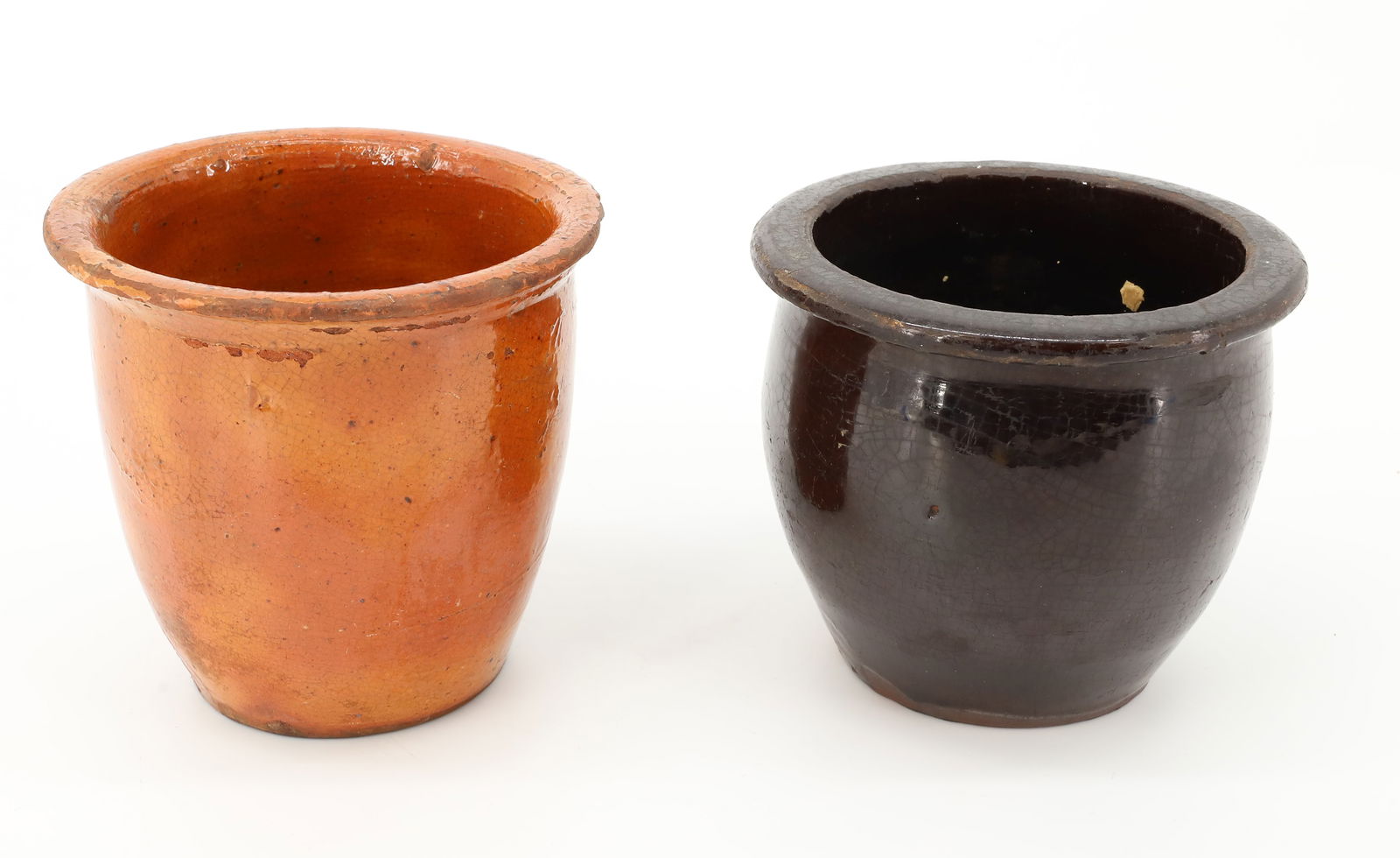 (2) REDWARE CROCKS (1 of 5)