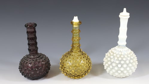 (3) BARBER BOTTLES