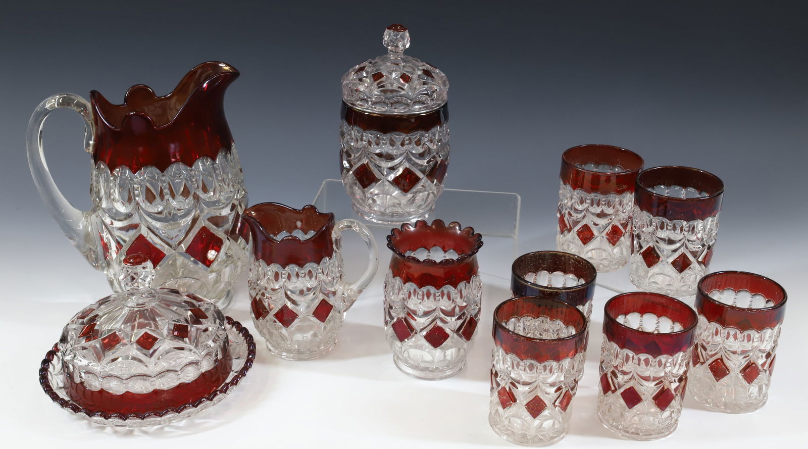 LOOP AND BLOCK, 11 PCS OF RUBY (1 of 6)