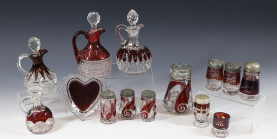 (14) RUBY FLASH GLASS