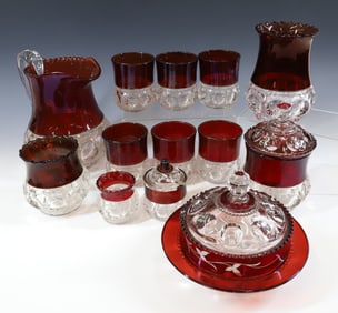 EAPG KING CROWN RUBY GLASS