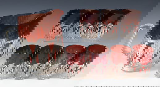 (8) RUBY FLASH WATER SET