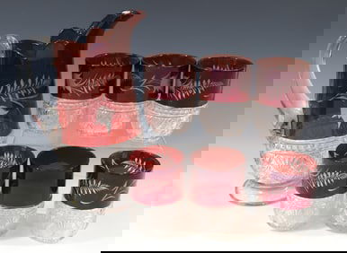 (7) RUBY FLASH WATER SET