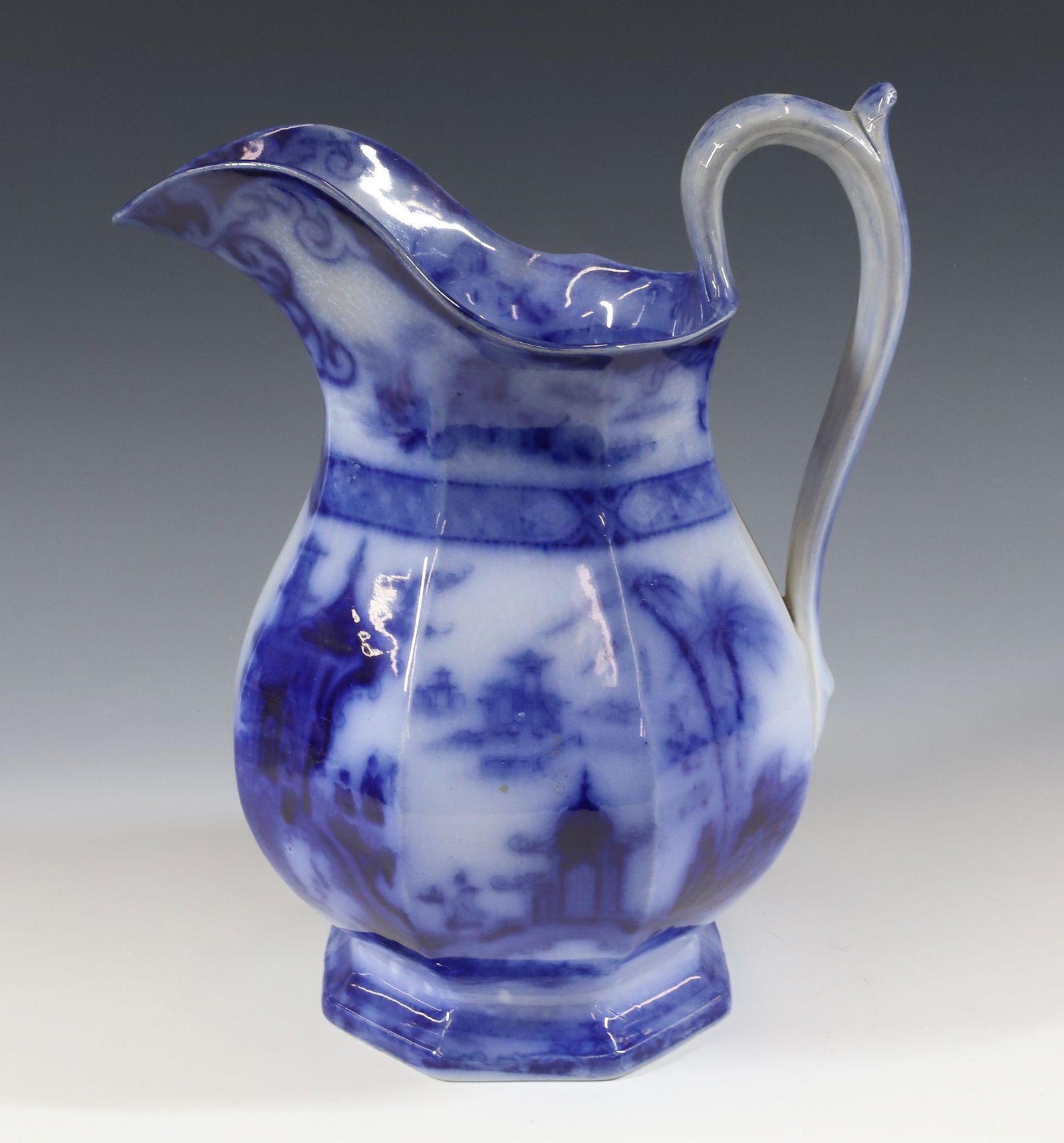 FLOW BLUE NING PO PITCHER (1 of 6)