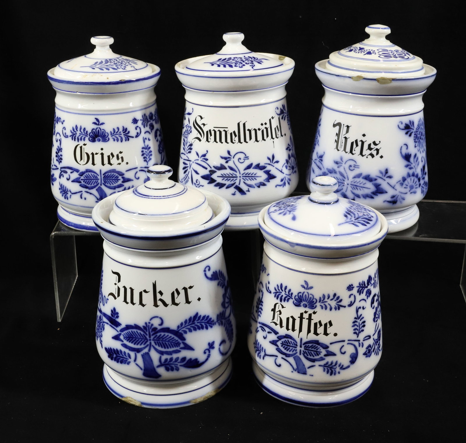 (5) BLUE ONION JARS (1 of 4)