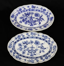 (2) MEISSEN PLATTERS