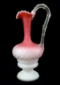 VICTORIAN QUILTED SATIN EWER