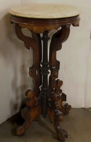 VICTORIAN MARBLE TOP STAND
