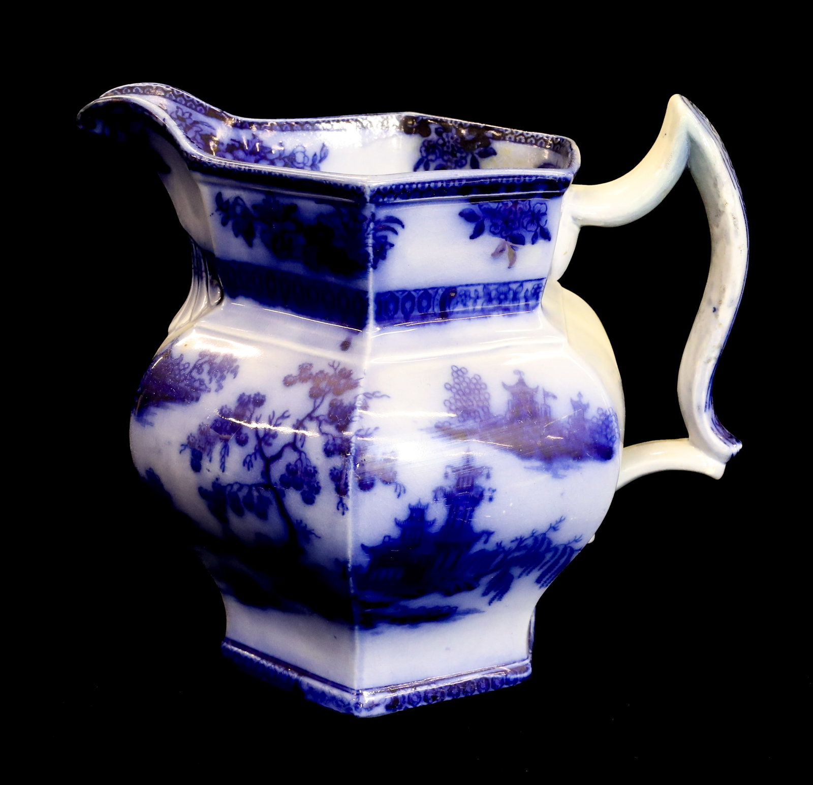 FLOW BLUE PITCHER (1 of 6)