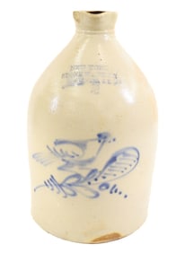 STONEWARE JUG FORT EDWARD NY