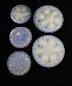 (5) SANDWICH GLASS