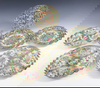 (6) CHINESE EXPORT FAMILLE ROSE PLATES