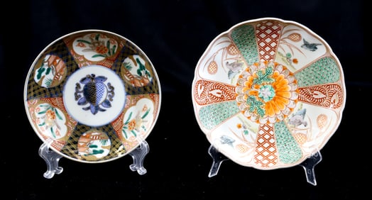(2) IMARI PLATES