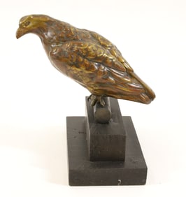 BRASS FALCON FIGURINE