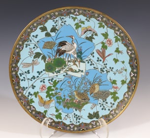JAPANESE CLOISONNE CHARGER