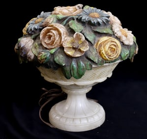 ART DECO ALABASTER LAMP