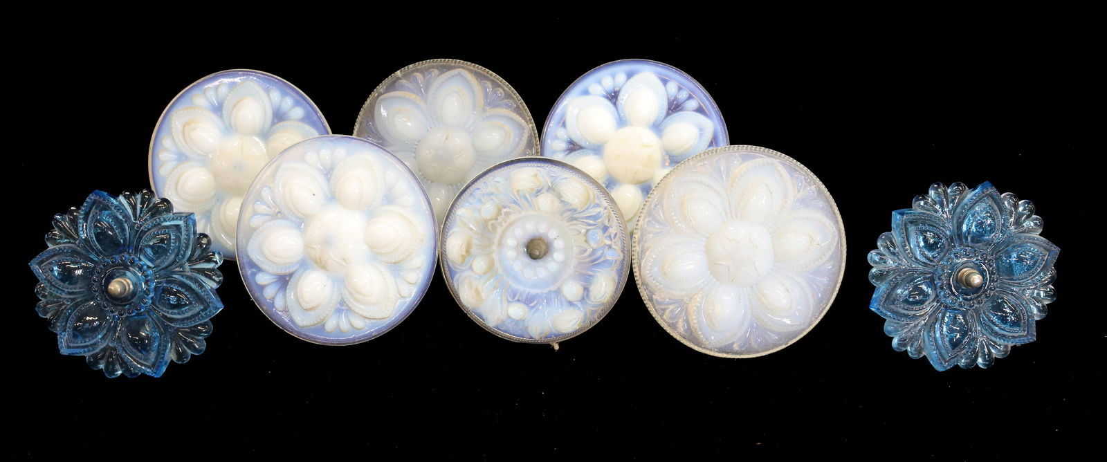 (8) BOSTON & SANDWICH GLASS CURTAIN TIEBACKS (1 of 3)