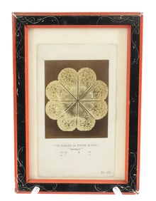 CUT GLASS CABINET CARD