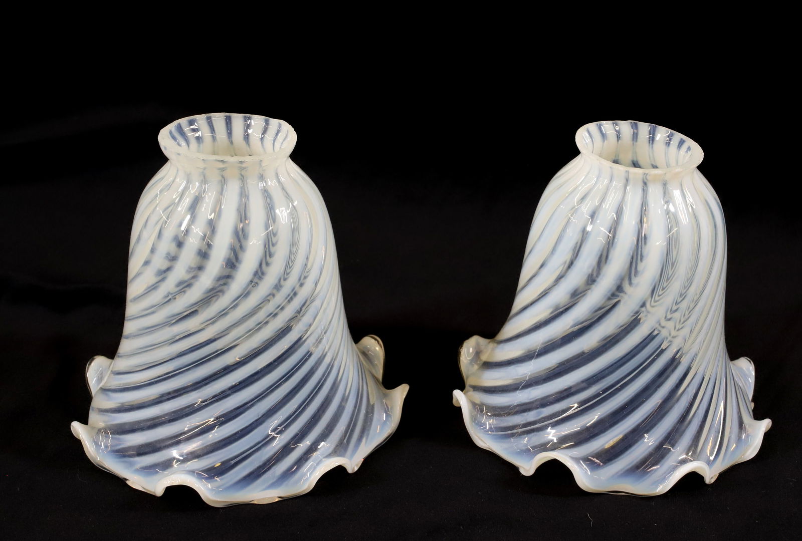 (2) FENTON GLASS SHADES (1 of 4)