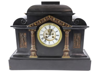 JACOBS WHITCOMB SLATE MANTLE CLOCK