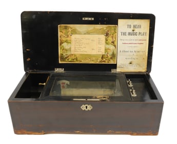 COIN OPERATED CYLINDER MUSIC BOX