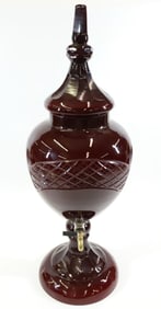 RUBY GLASS DRINK DISPENSER