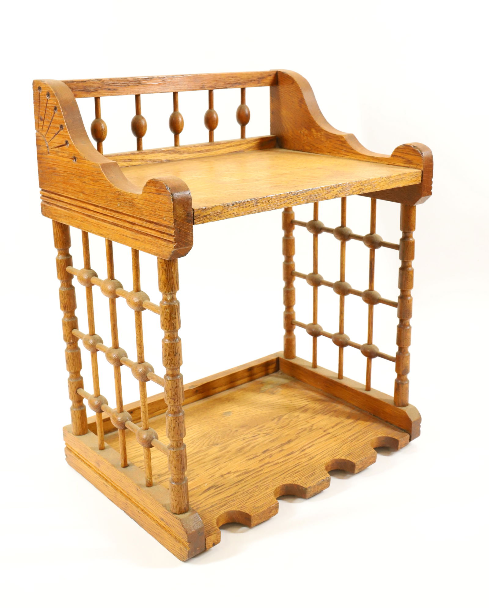 STICK & BALL OAK SHELF (1 of 3)