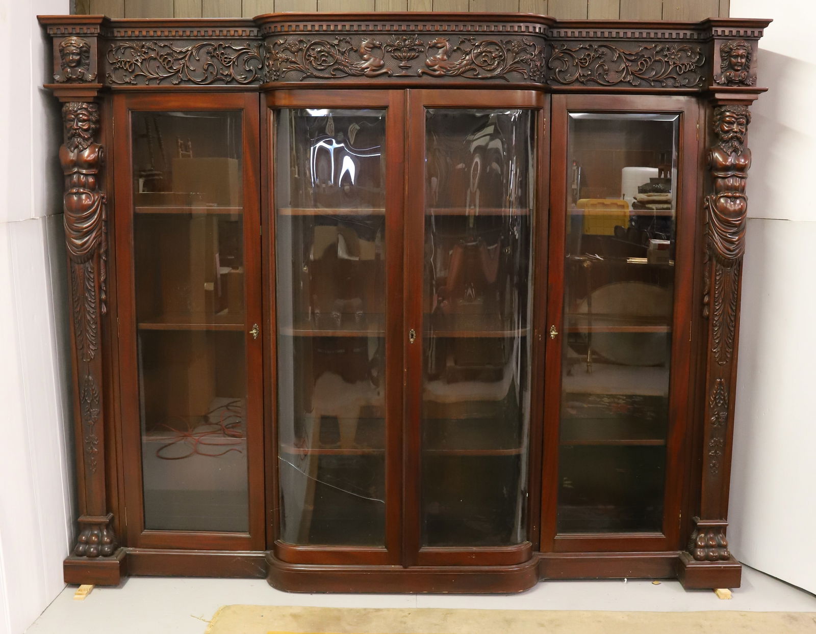 R.J. HORNER FOUR DOOR BOOKCASE (1 of 7)