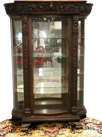 ORNATE CARVED CHINA CABINET
