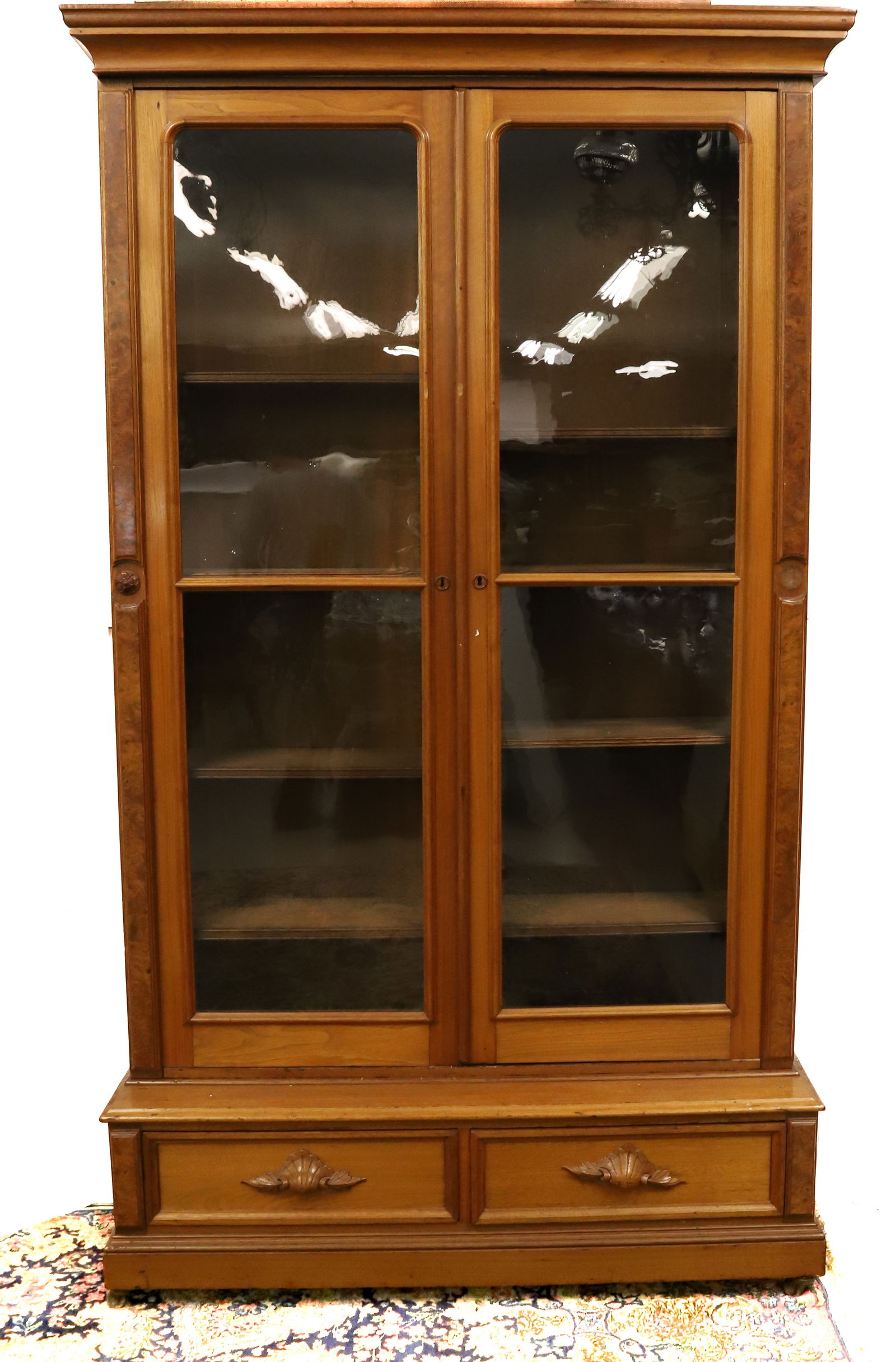 TALL VICTORIAN BOOKCASE (1 of 5)