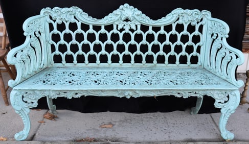 CAST ALUMINUM GARDEN SETTEE
